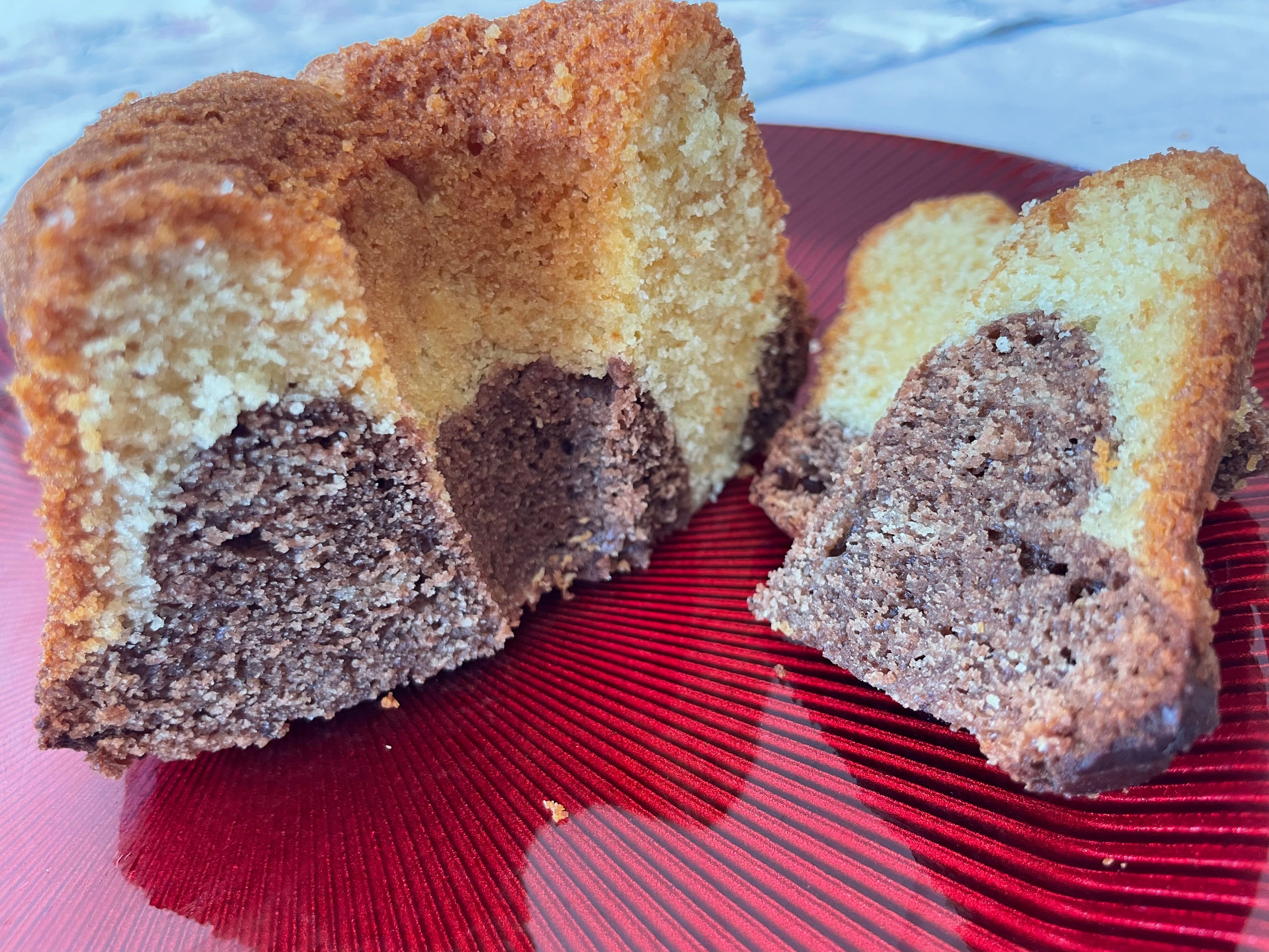 Marmorkuchen aus BIO Pfeilwurzelstärke