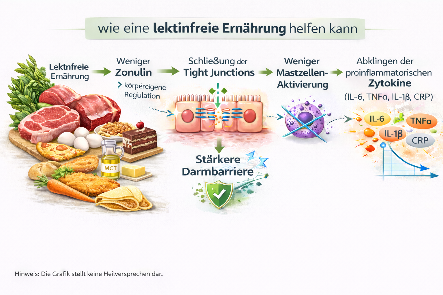 Hypothese Vermeidung von Lektinen und die Folge für die Darmbarriere