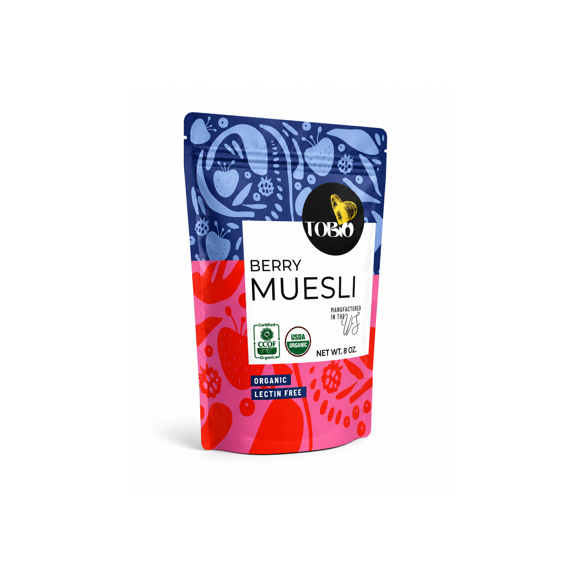 Waldbeeren-Müsli (lektinfrei USDA Organic)